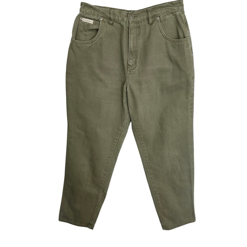 Royal Robbins Pants Womens Size 12 Army Green Canvas High Rise Gorpcore Casual